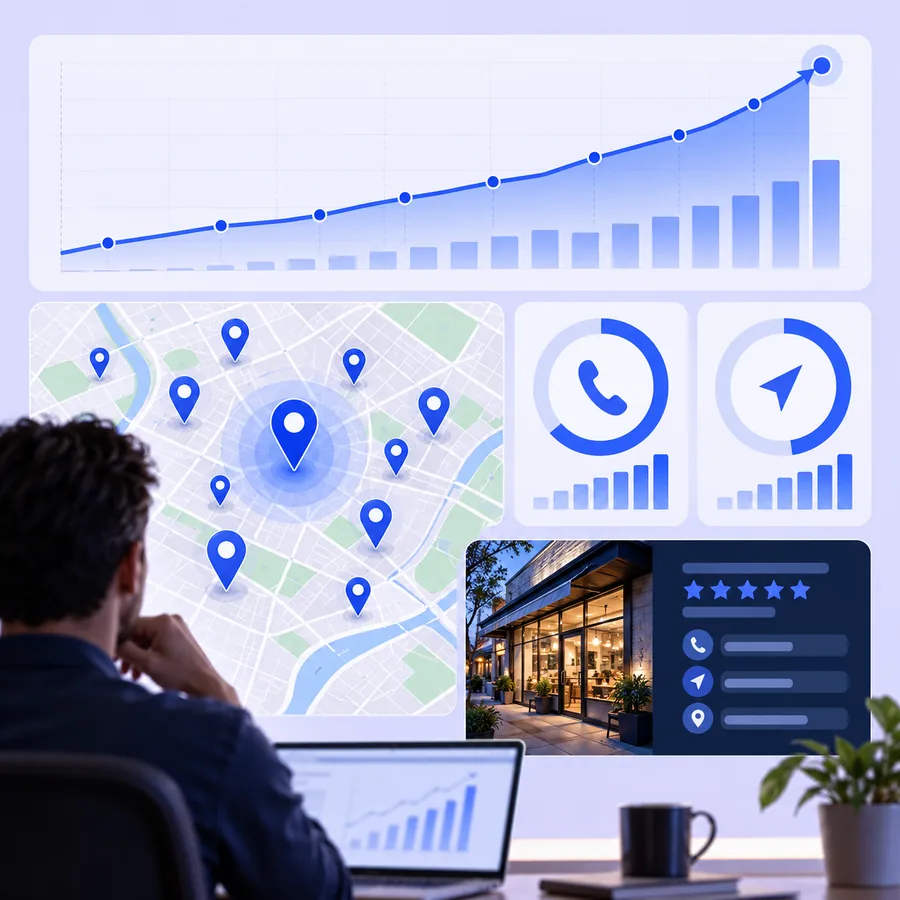 Local SEO performance report example