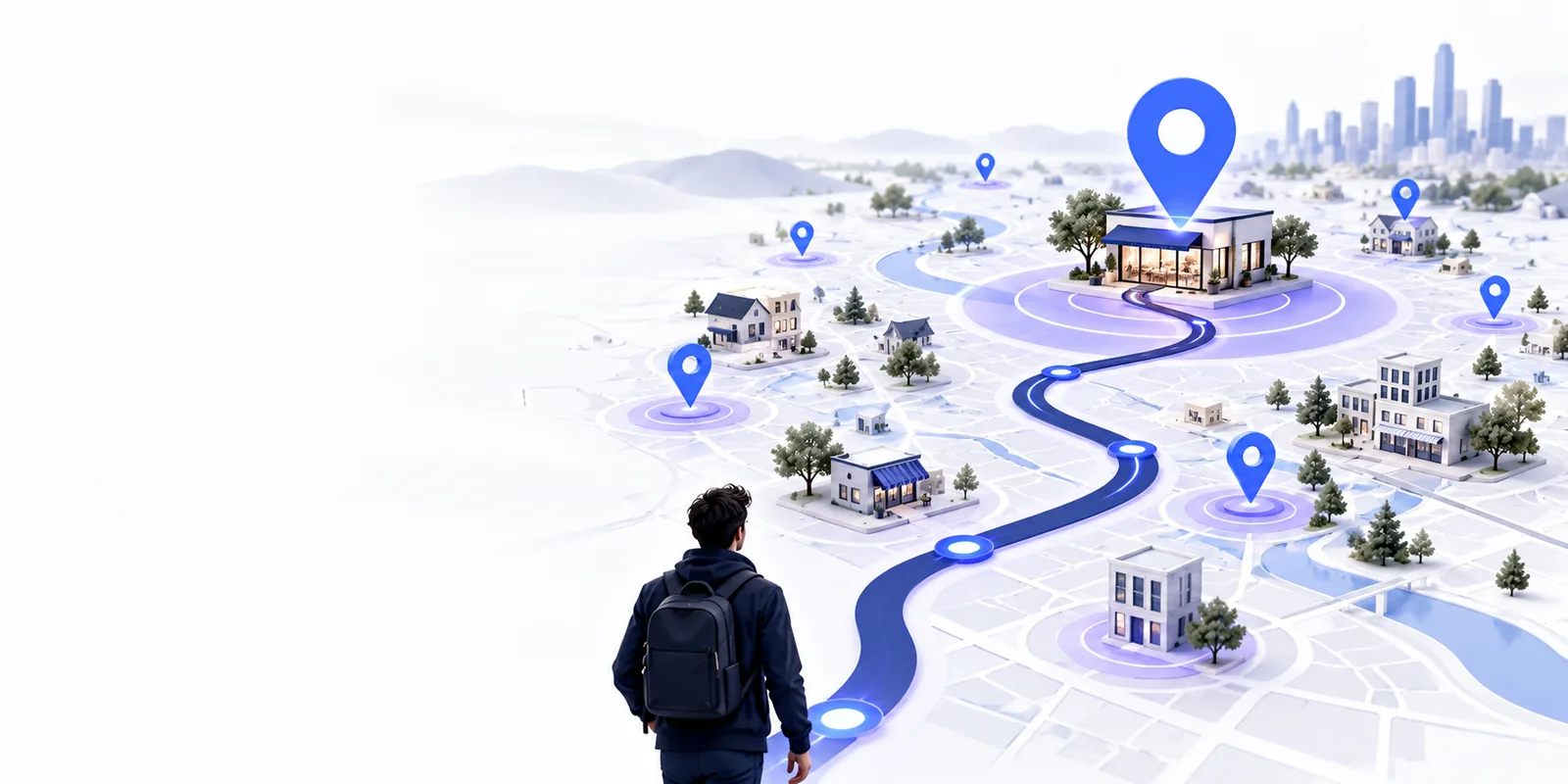 Localo landing-page illustration
