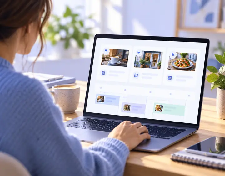Localo Google Posts planning interface for freelancers