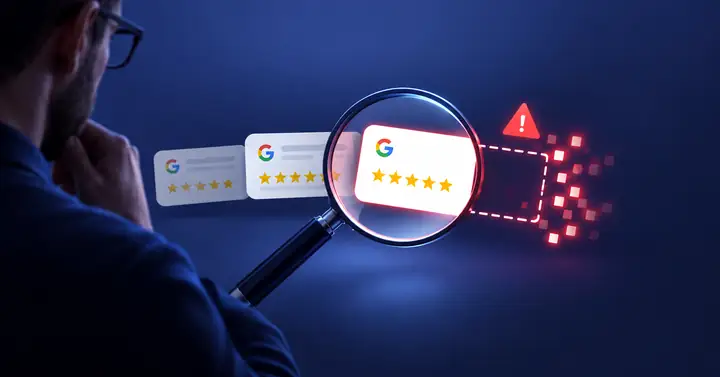 Research illustration about the no-text Google review loophole